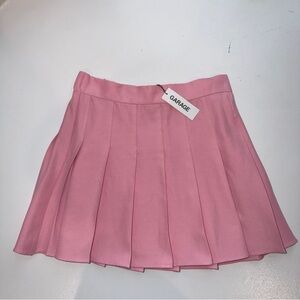 Garage Brittany Pleated Pink Skater Mini Skirt Petite Small New With Tags